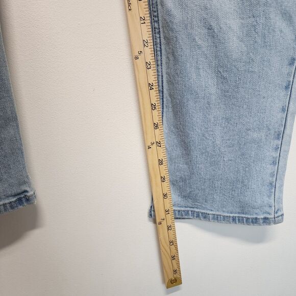 Brothers and Sons Light Wash Stretch Slim Straight Jeans Mens 36X32 Distressed - Picture 8 of 12